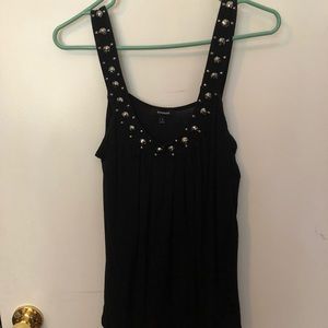 Women’s Small Black Embellished Tank